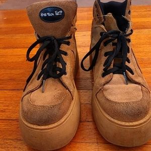 Vintage Chinese laundry club kid platforms